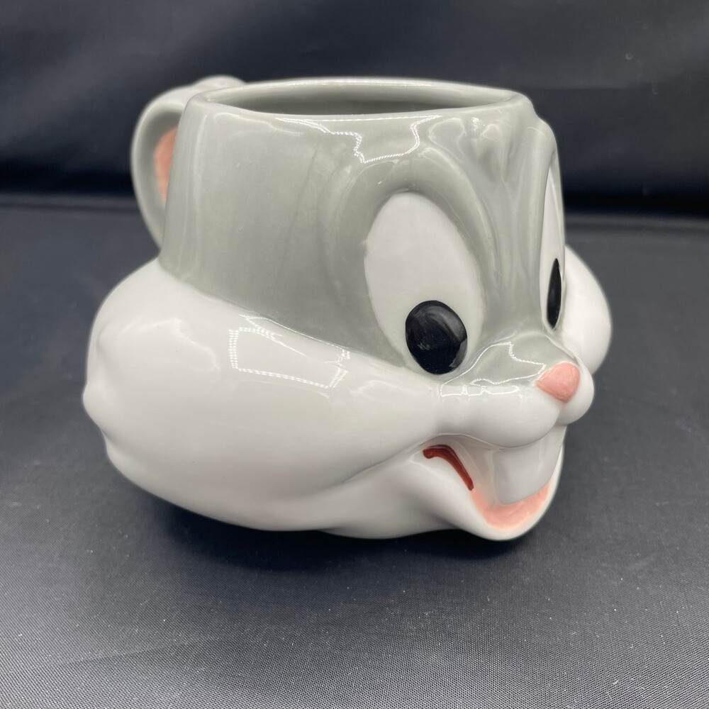 Bugs Bunny Face Head Vintage Figural Mug Applause Looney Tunes